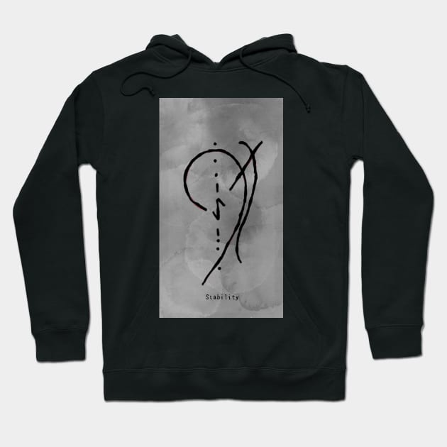 Stability Symbol Tattoo Hoodie by neetaujla